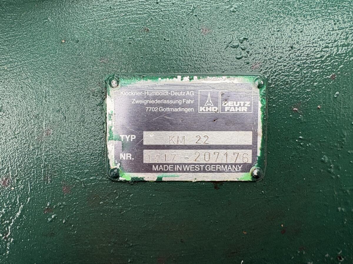 Mähwerk Deutz Fahr KM 22 2