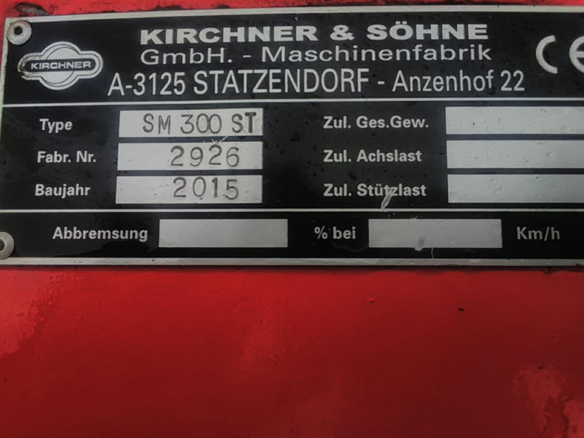 Kirchner Mulcher SM 300 ST 2