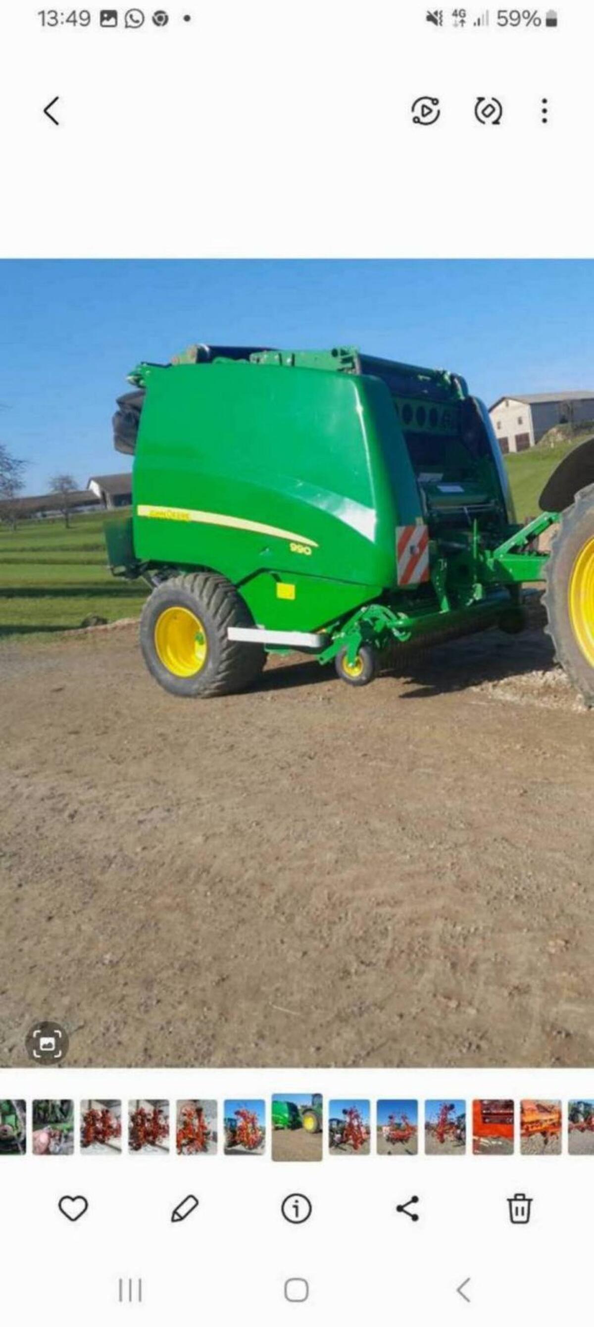 Rundballenpresse John Deere 990 1