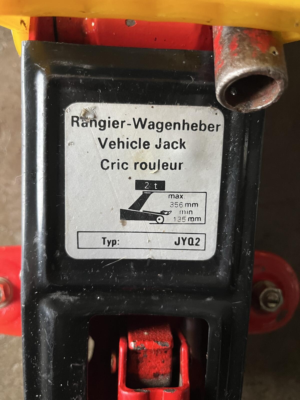 Rangierwagenheber 2 t 2
