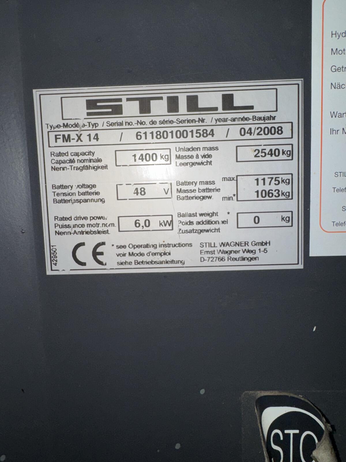 Still Elektro Stapler 2