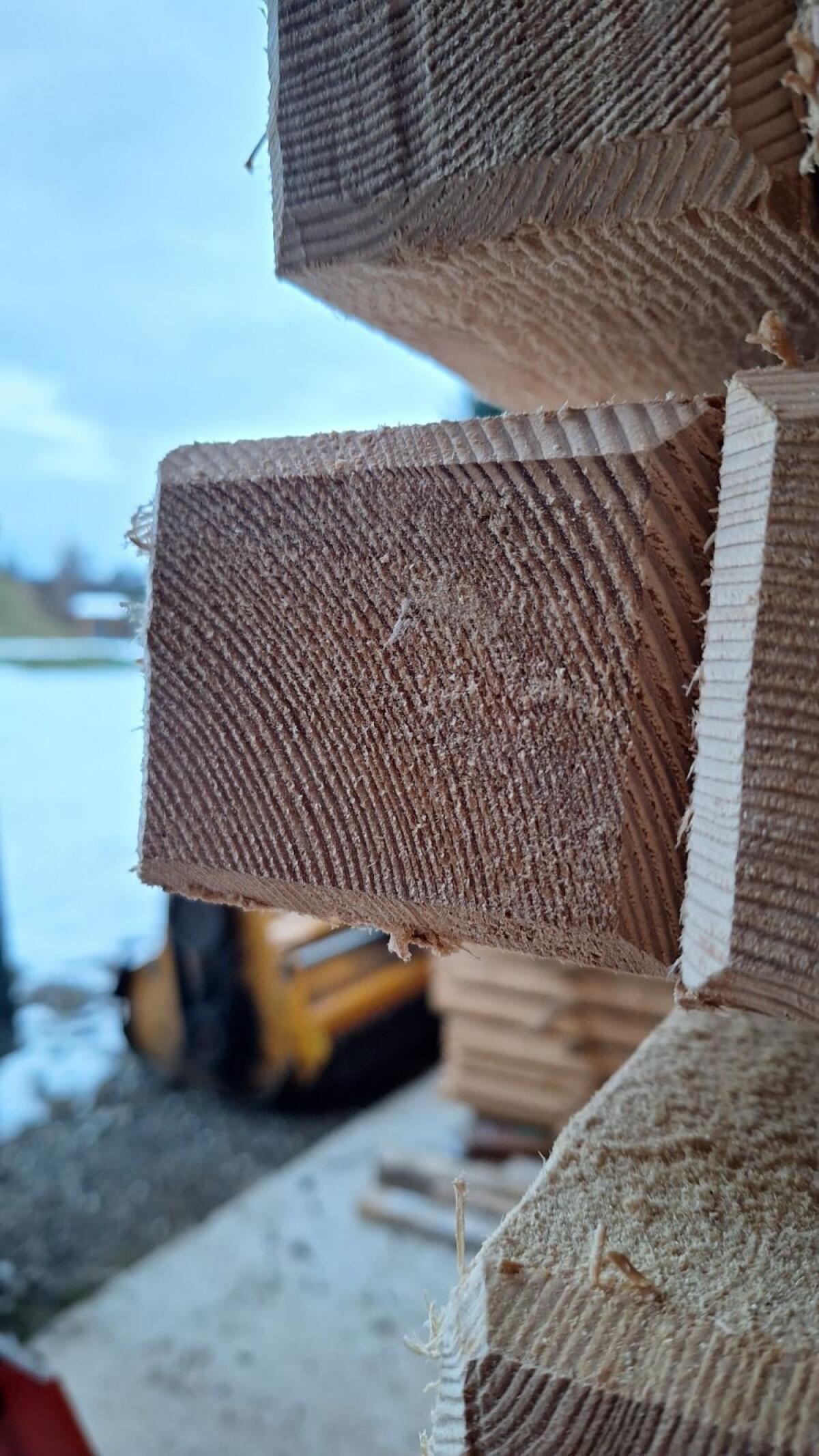 Kantholz Lärchstempen 3