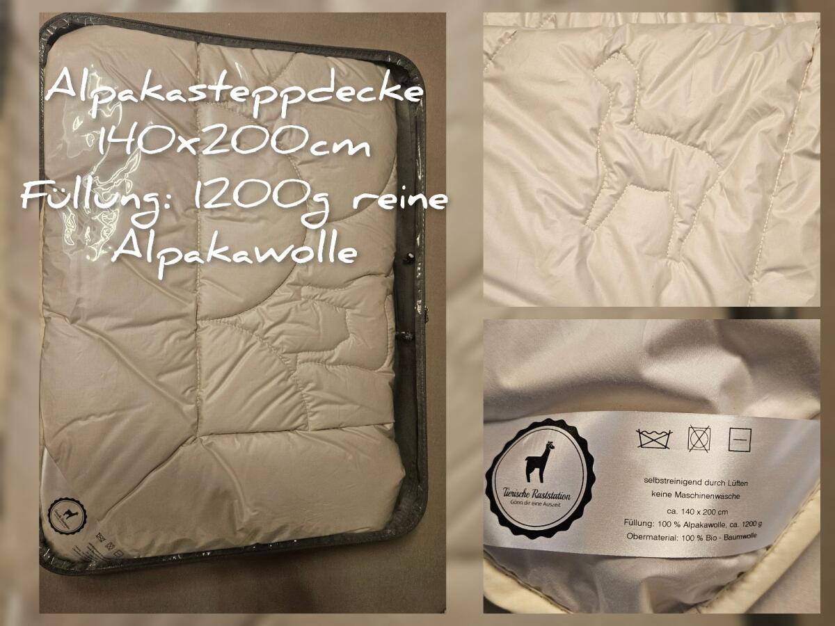 Alpaka Steppdecke 140x200 1