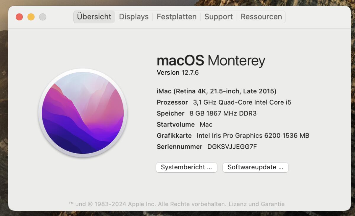 Verkaufe einen iMac mit Tastatur, Funkmaus (laut Bilder) 1