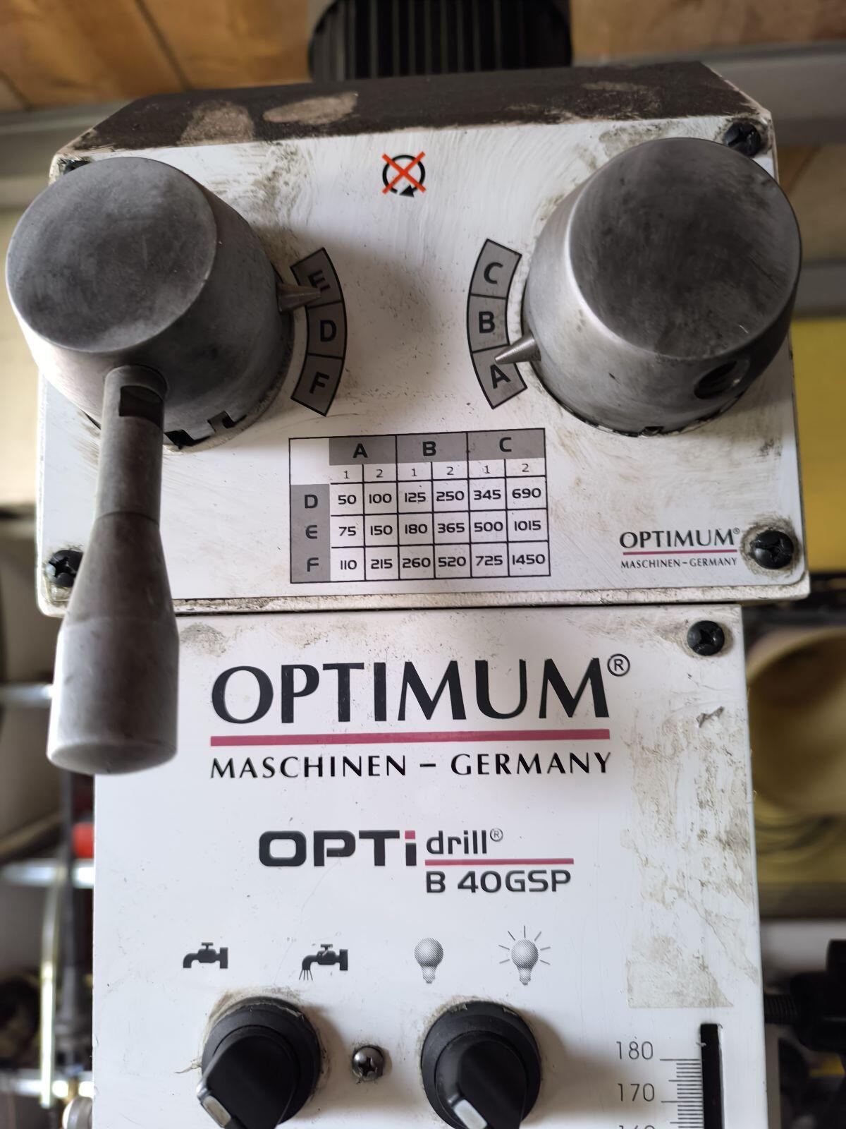 Optimum Optimill B40 GSP Getriebe Bohrmaschine 2