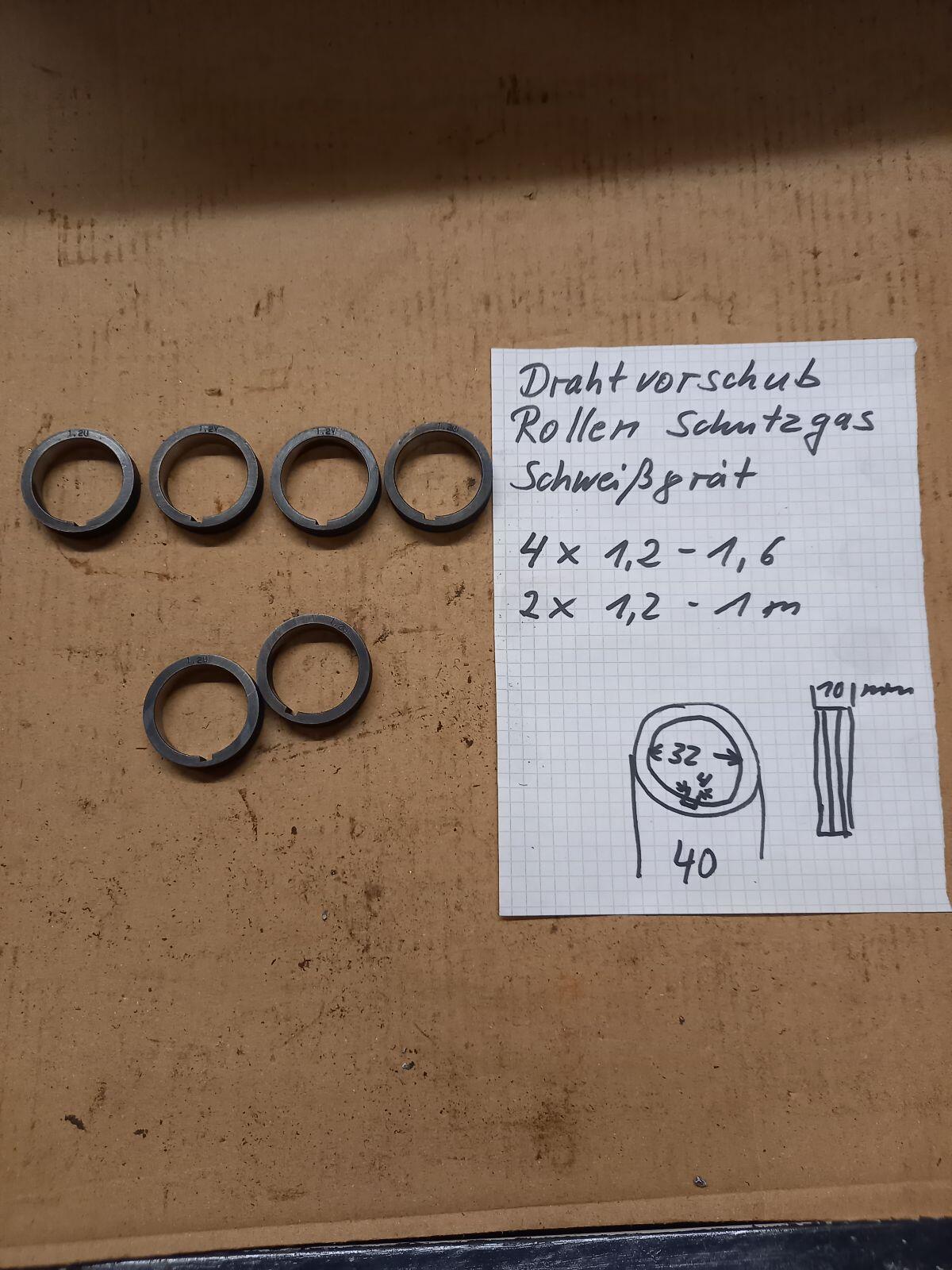 Schweißdraht Transport Rollen 1