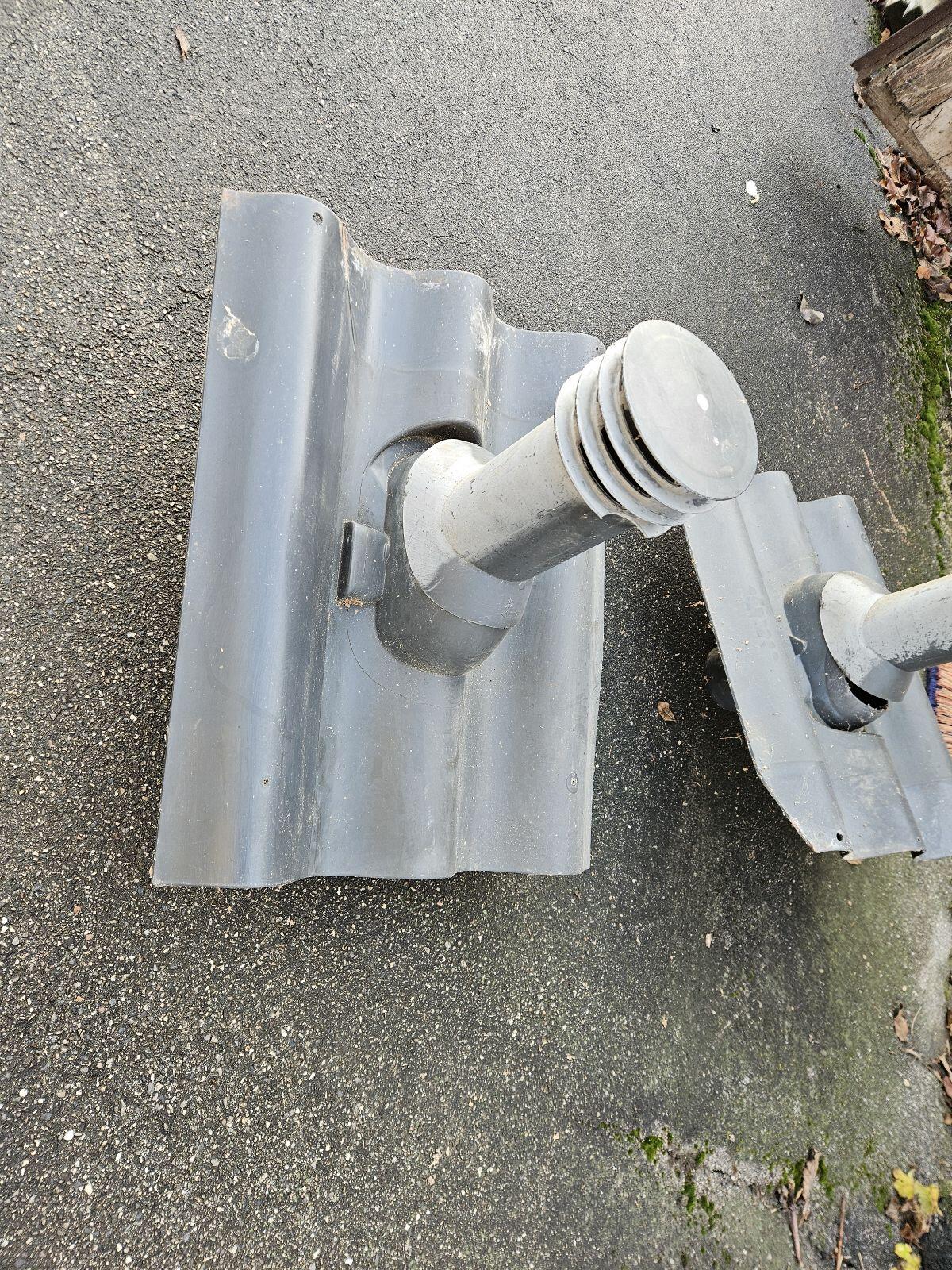 Eternit-Entlüftung, Welleternit, Lüfterstutzen, Kunststoff 3