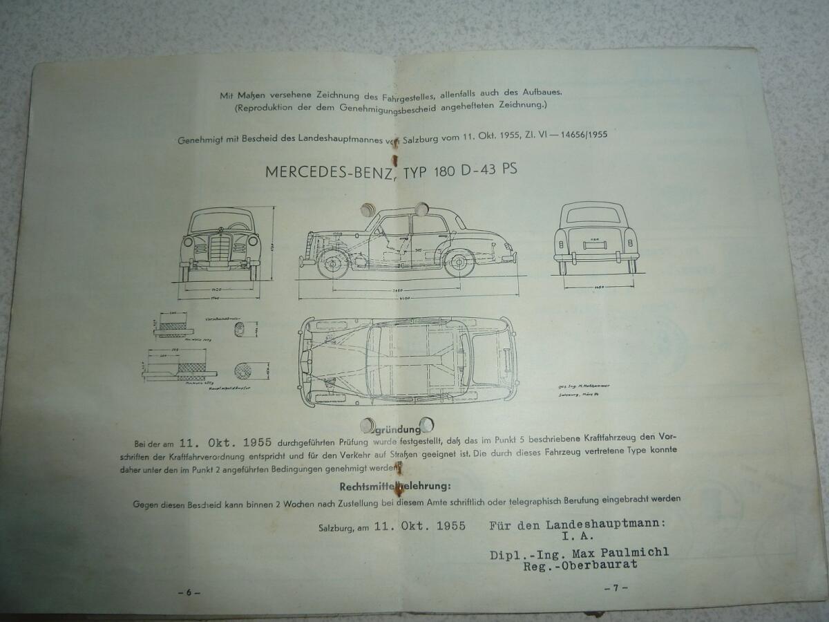 Konvolut an Typenscheinen und Betriebsanleitung 3