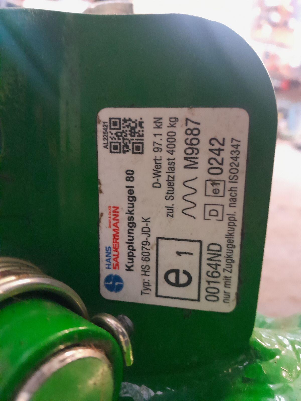 John Deere K80 Anhängebock, Anhängeschlitten, Rasterschiene 3