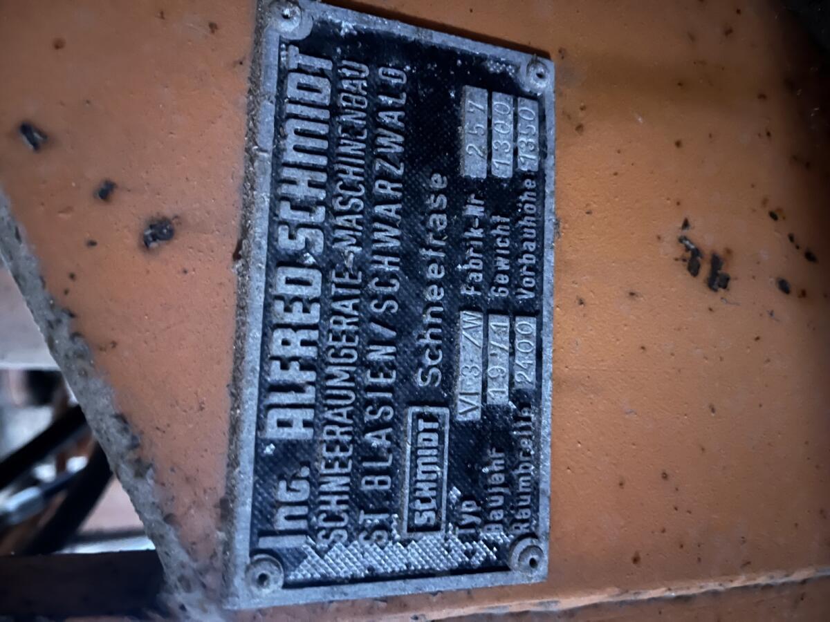 Schneefräse Schmidt VF3 2