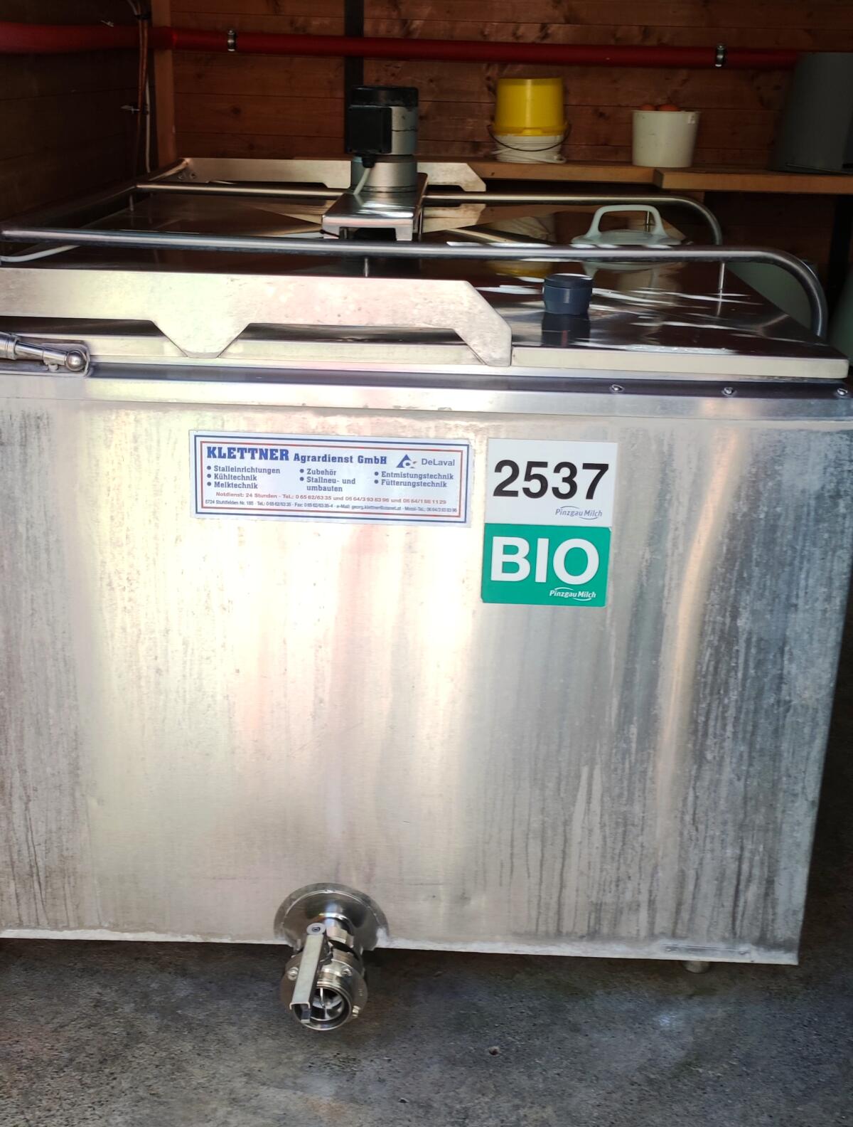 Milchtank, Milchwanne 1.200 l gebraucht 3