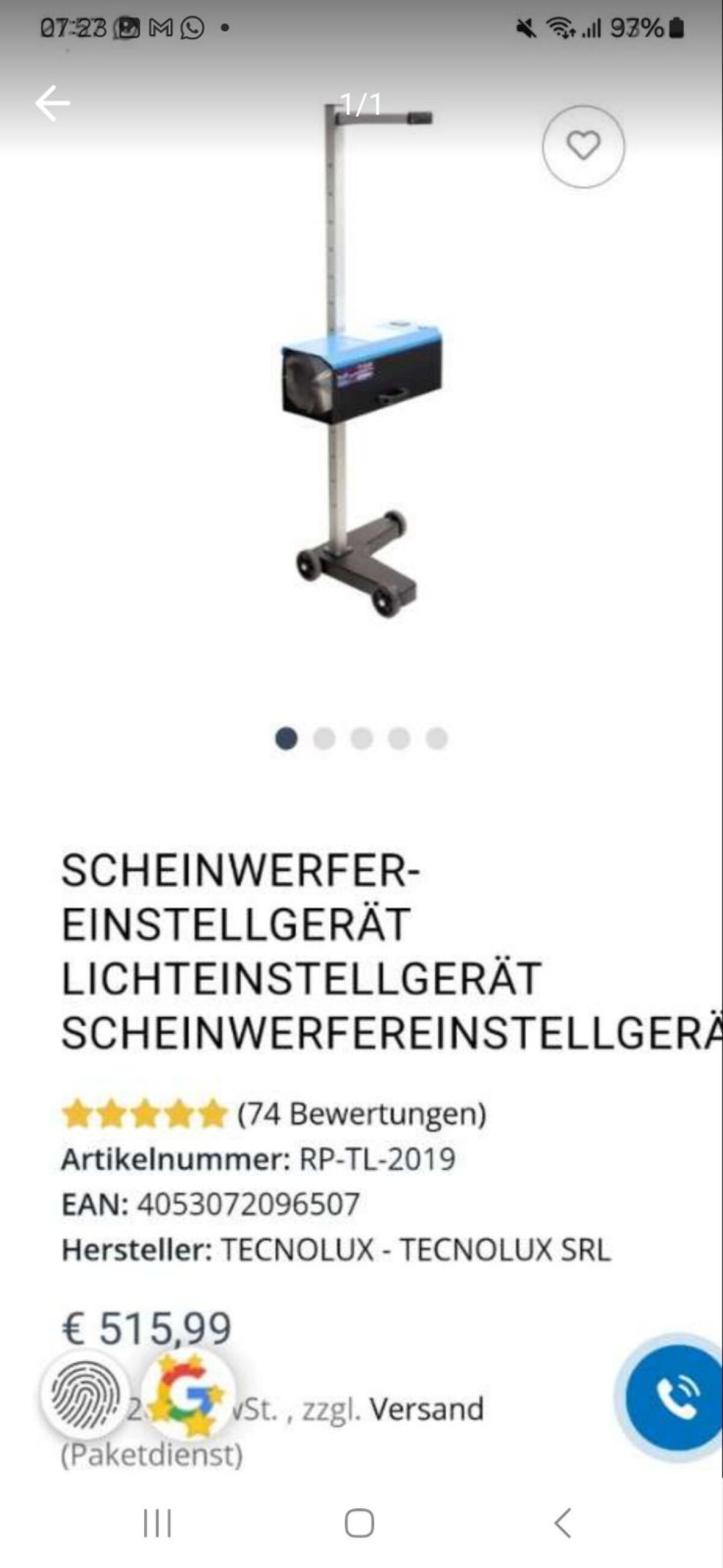 Scheinwerfereinstellgerät 3