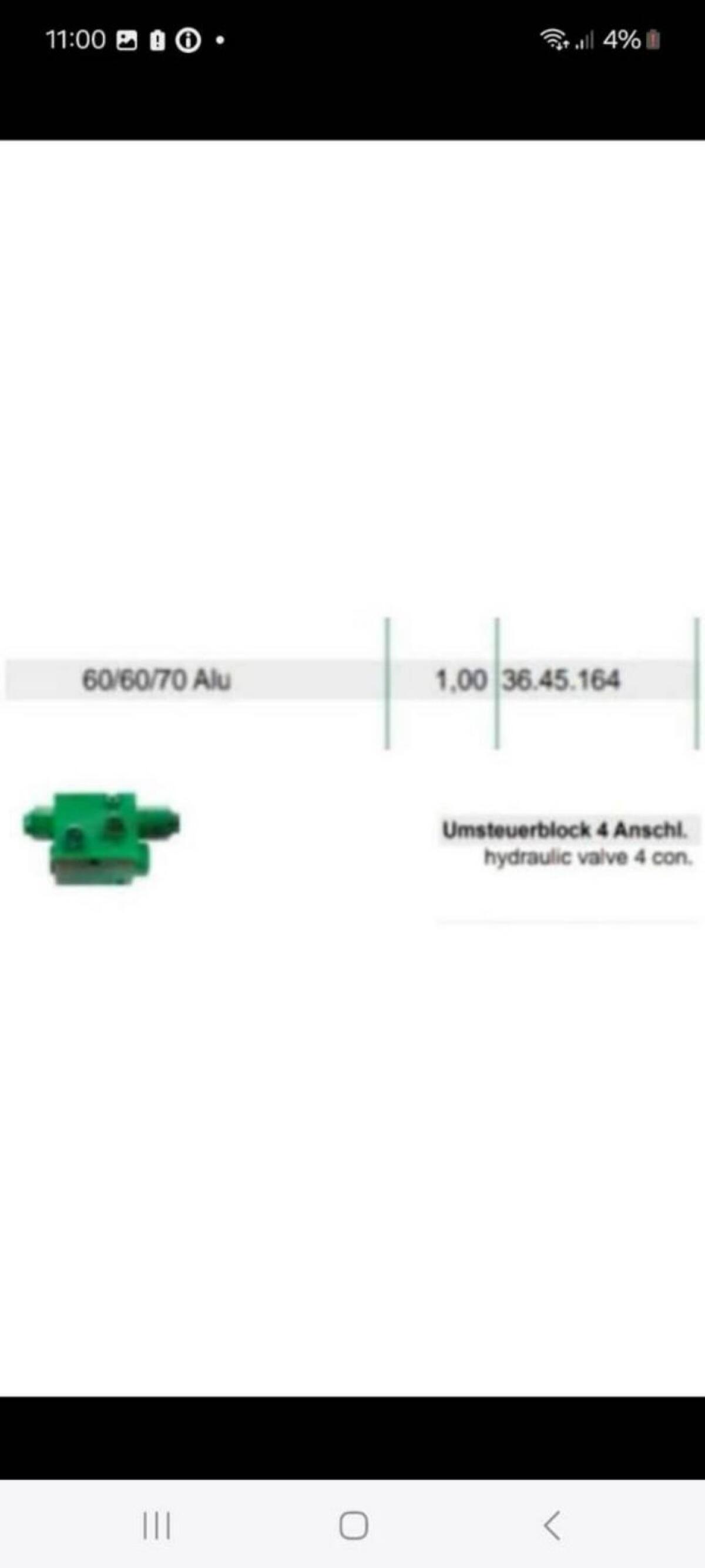 Regent Pflug Wendeventil Umsteuerblock 36.45.164 3