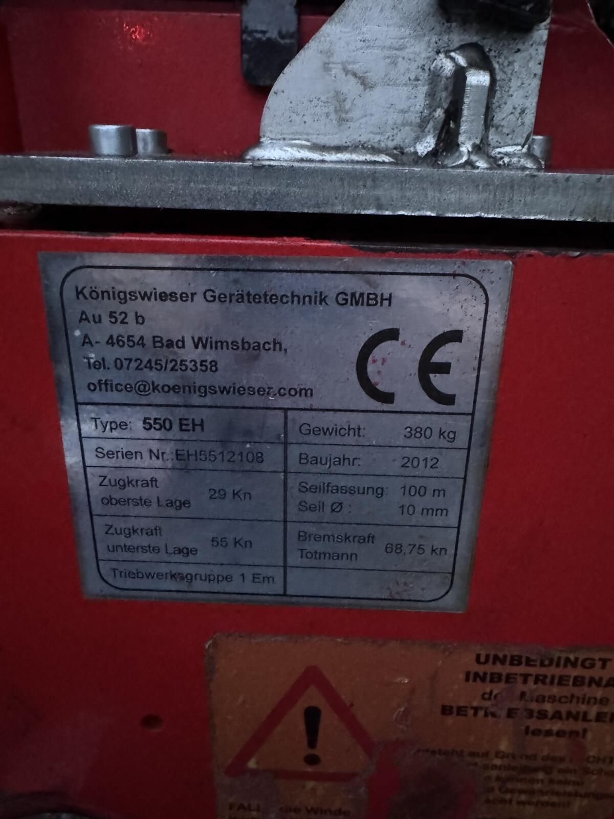 Seilwinde KGD 550eh 3