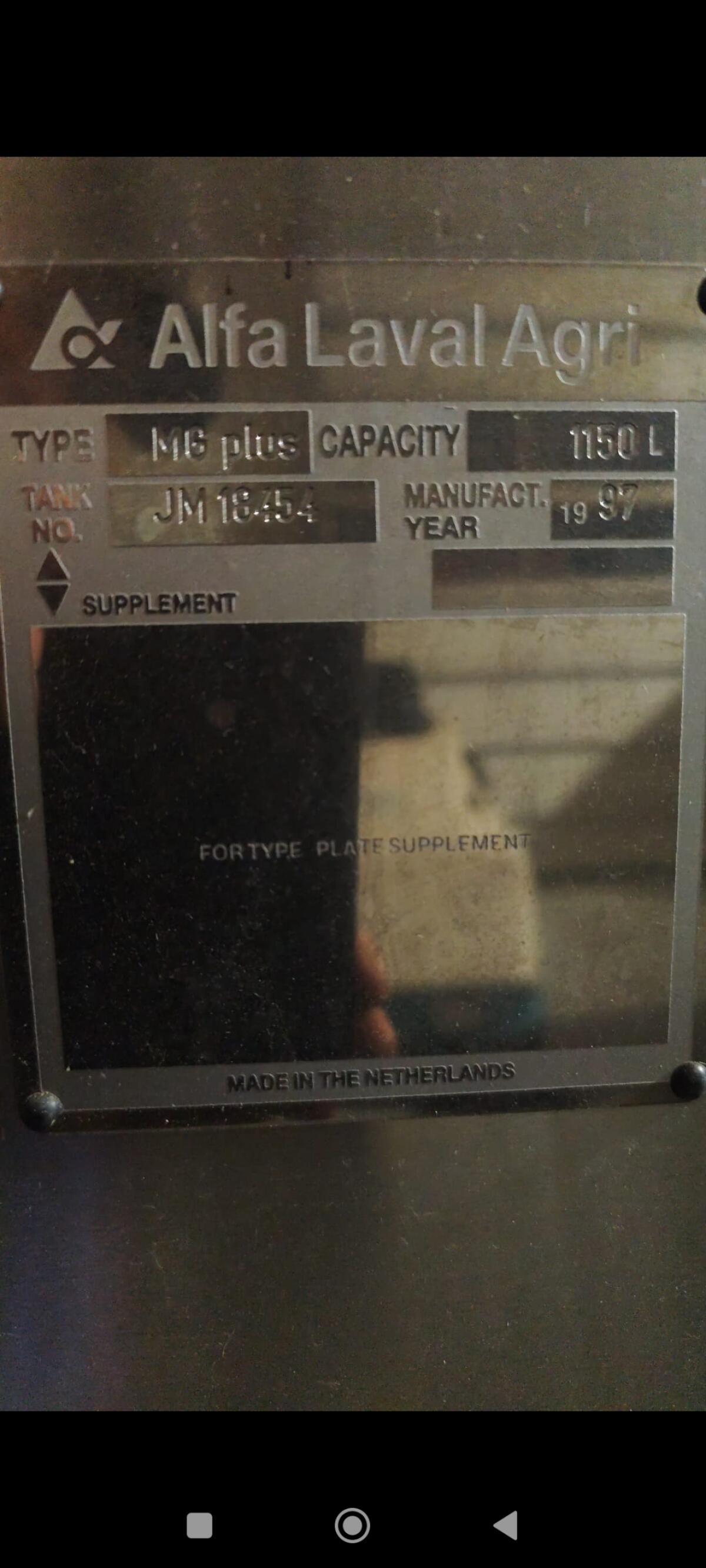 Alfa Laval Milchtank 2