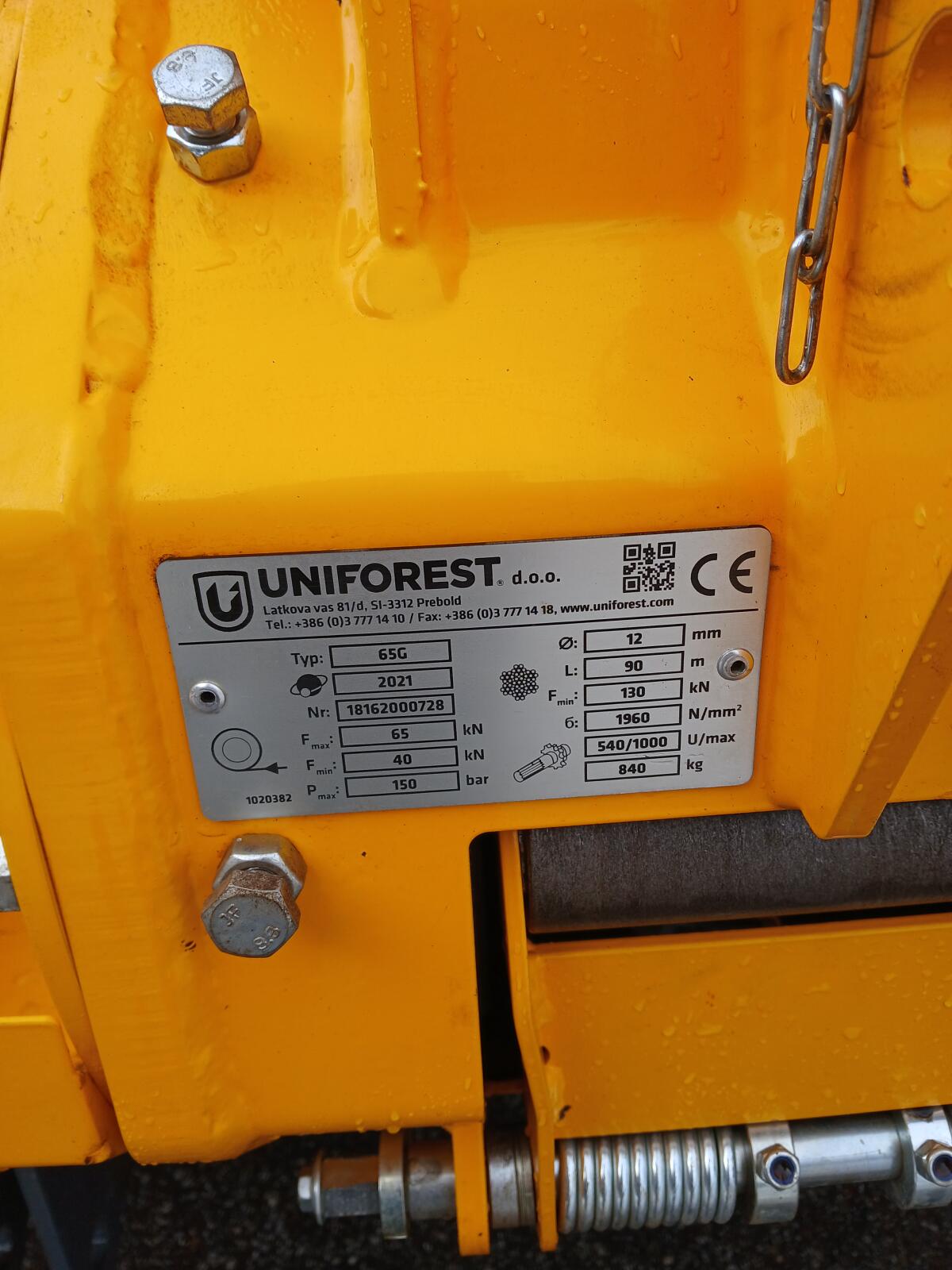 Uniforest 65 G Getriebeseilwinde, Forstseilwinde, Seilwinde 2