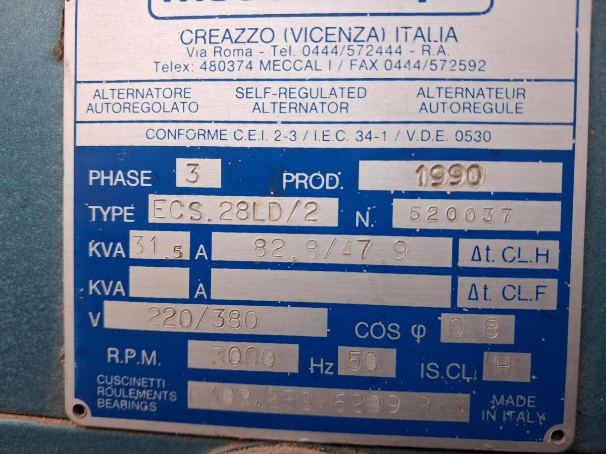 Notstromaggregat - Zapfwellenantrieb 31,5 kVA 3