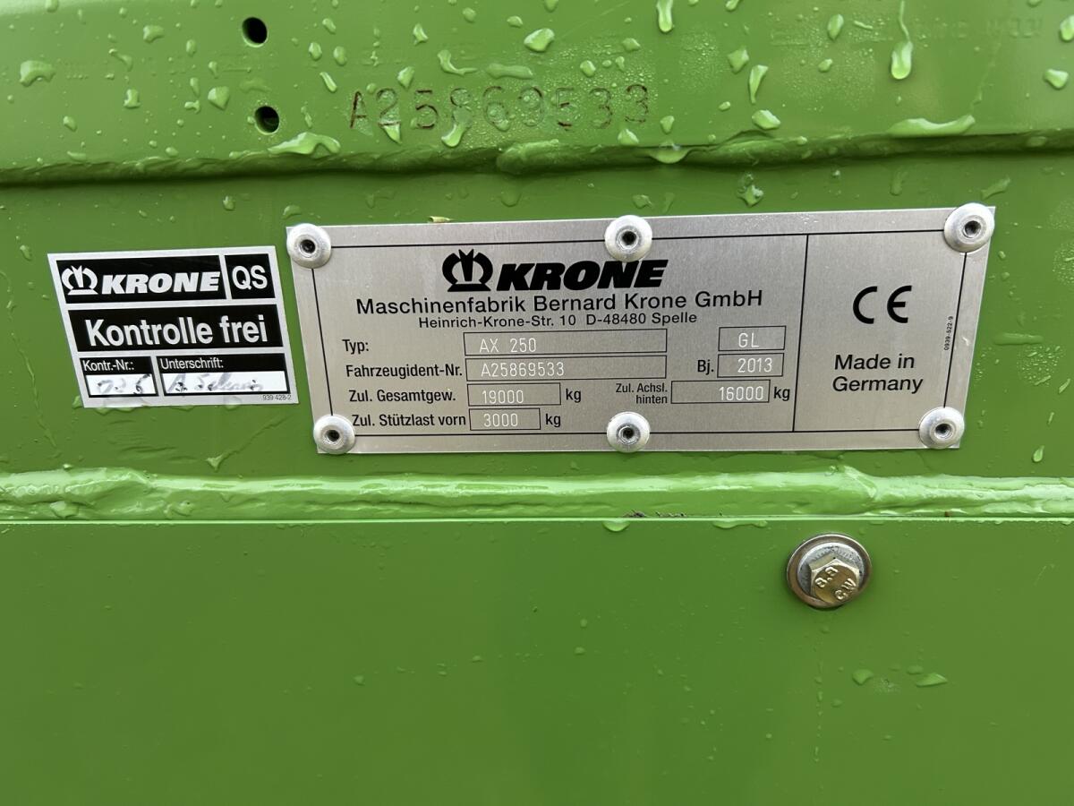 Krone AX250 3