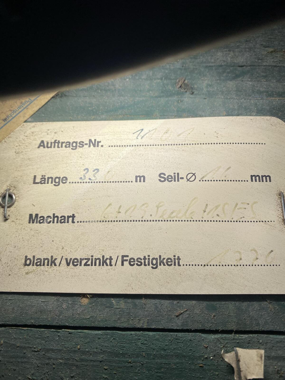 Stahlseil Windenseil Seilbahn 3