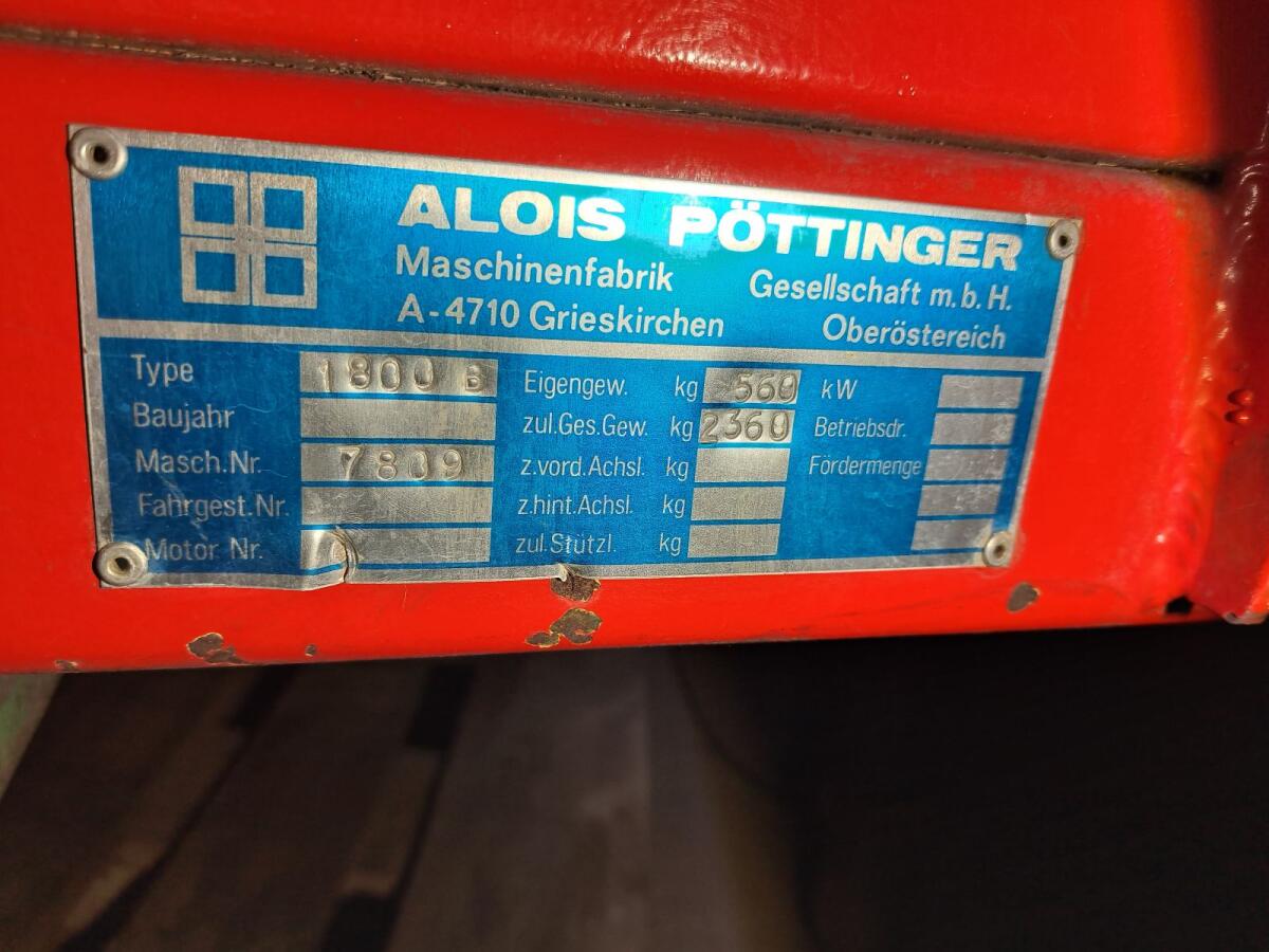 Pöttinger Miststreuer 1800 B 2