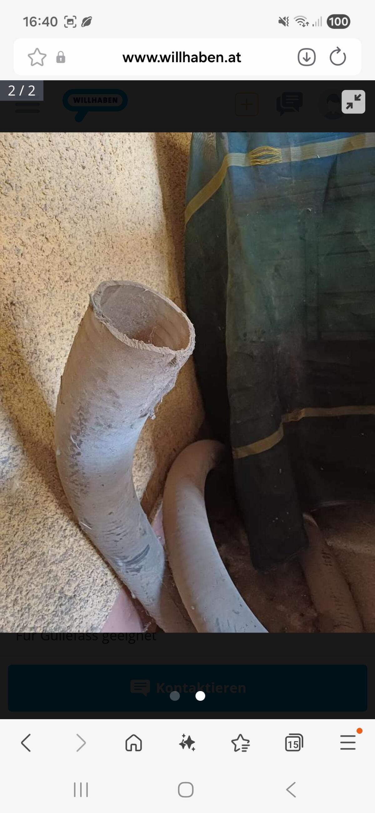 Schlauch für Güllefass 2