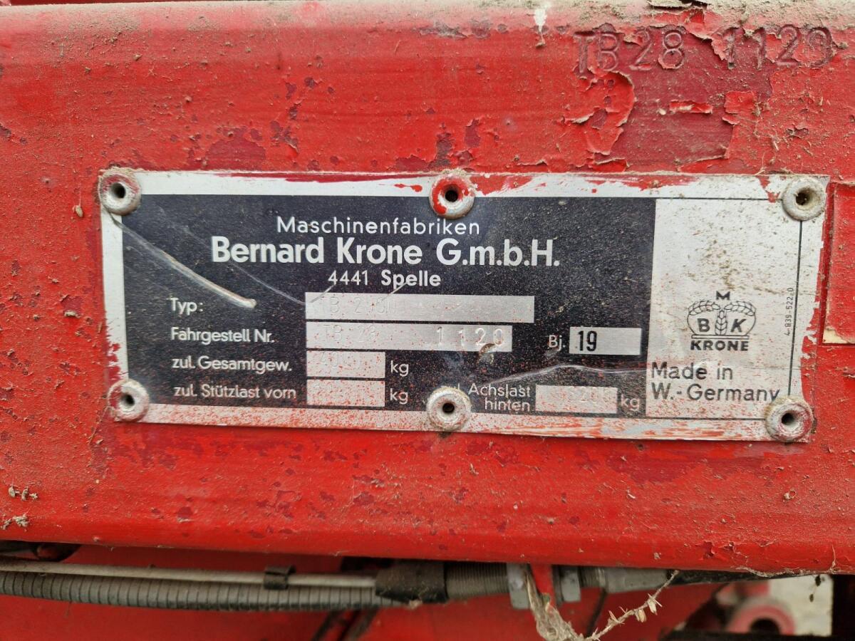 Verkaufe Ersatzteile von Krone Turbo 2800 2