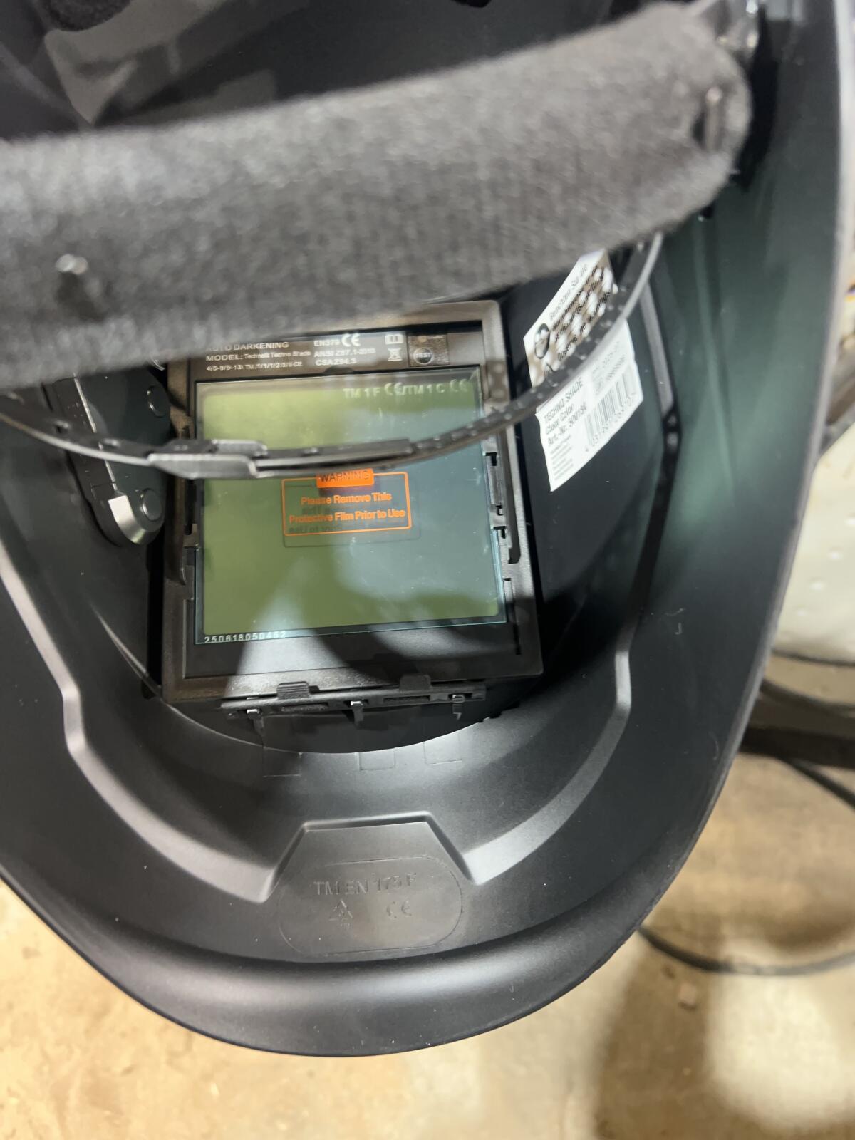 Schweißhelm Techno Shade Clear Color 3