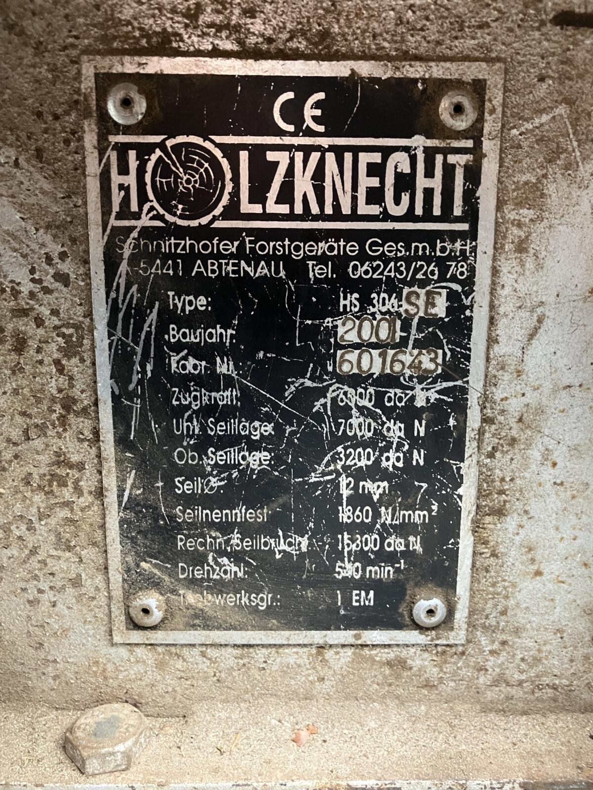 Seilwinde Holzknecht 3