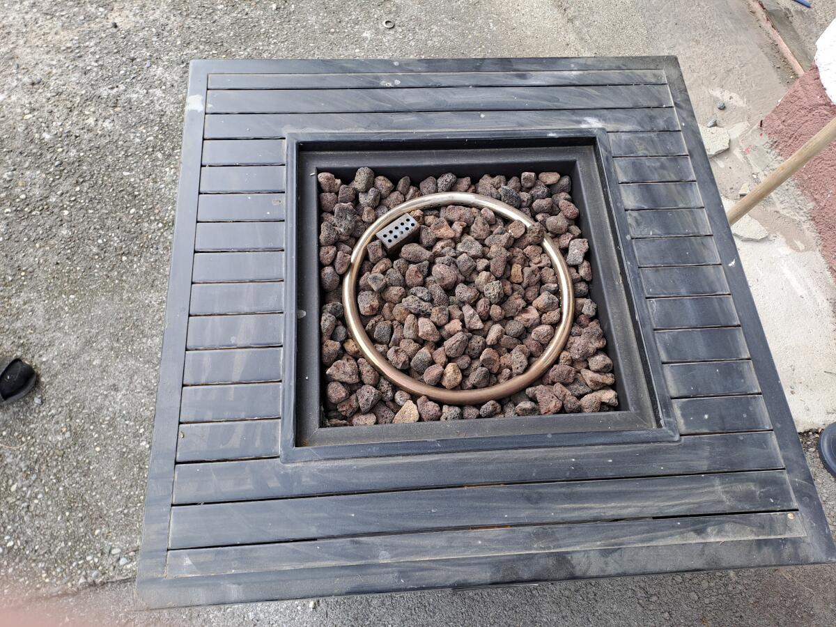 Feuerstelle mit Gasanschluss 2