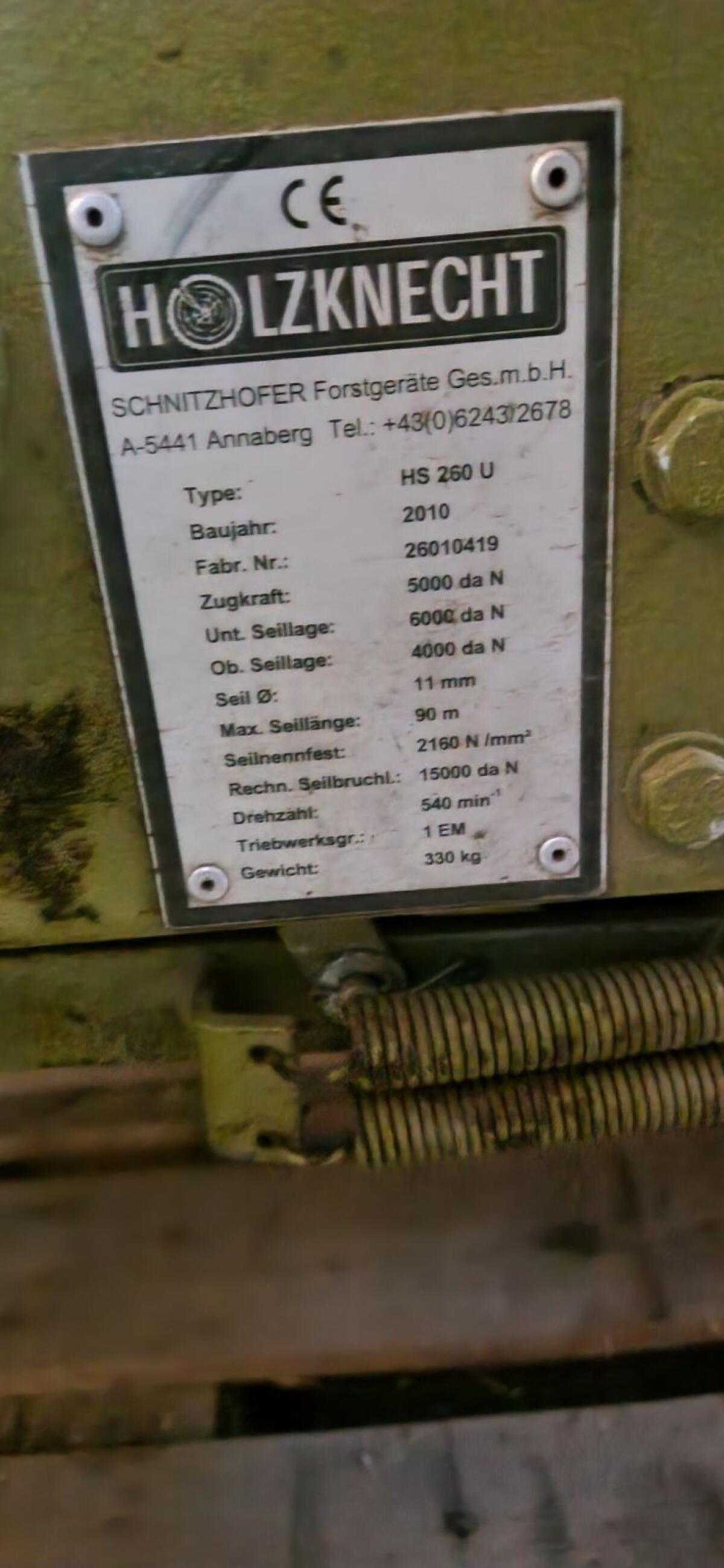 Holzknecht Seilwinde 6 t 3