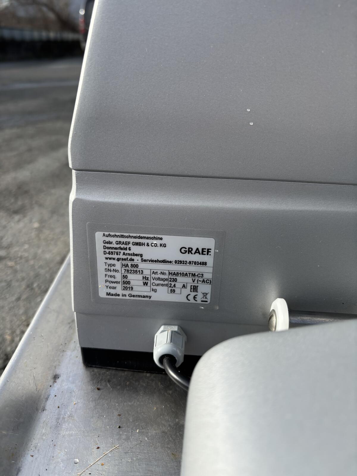 Graef Profiaufschnittmaschine HA 800 3