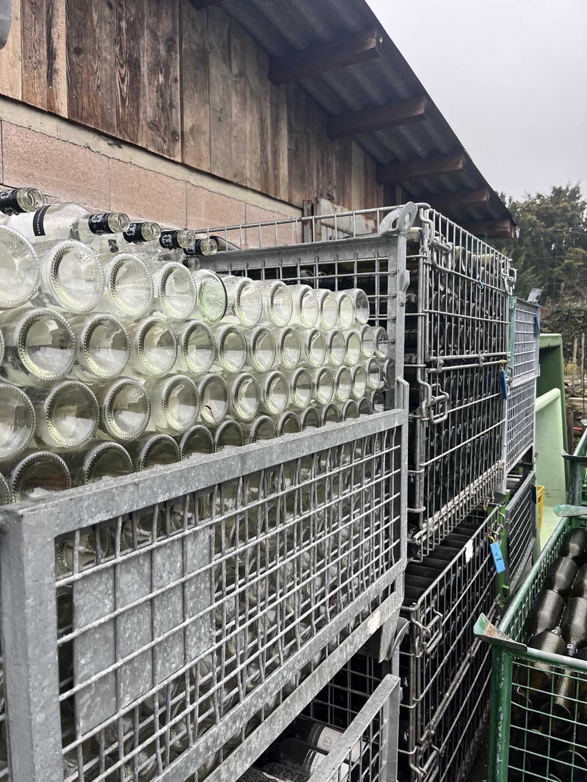 Gebrauchte Weinflaschen, Größere Mengen 2