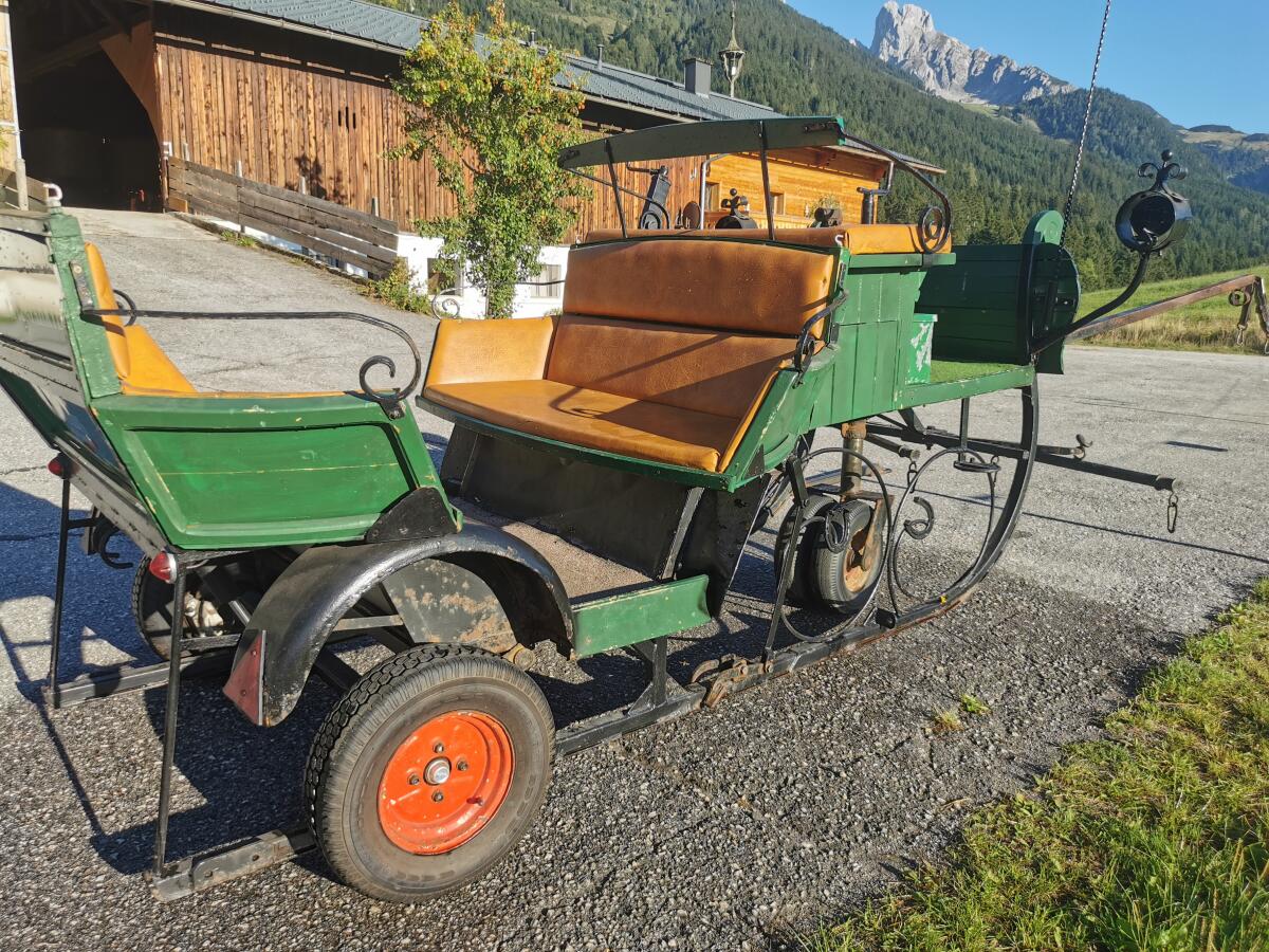 Pferdeschlitten / Pferdekutsche kombiniert 2