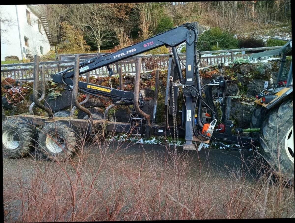 Palms 11 t Anhänger Kran 675 mit Grifa Winde 2