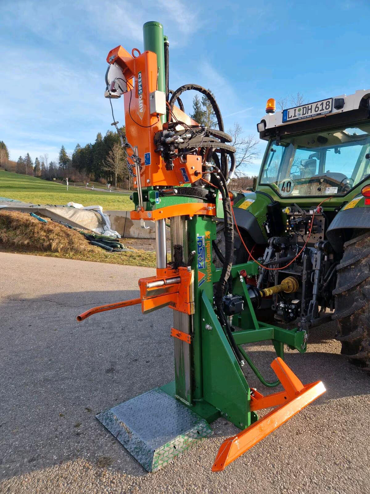 Posch Hydro Combi 26 t Holzspalter Forst Crowi Seilwinde 3