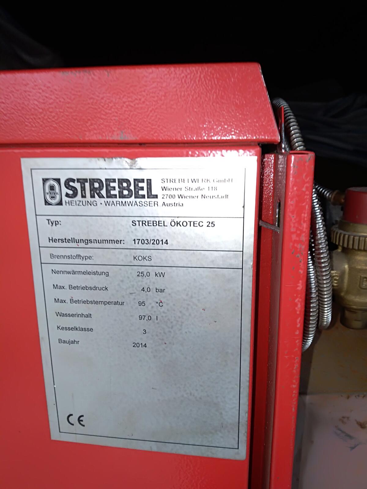 Festbrennstoffkessel von Strebel zu verkaufen 3