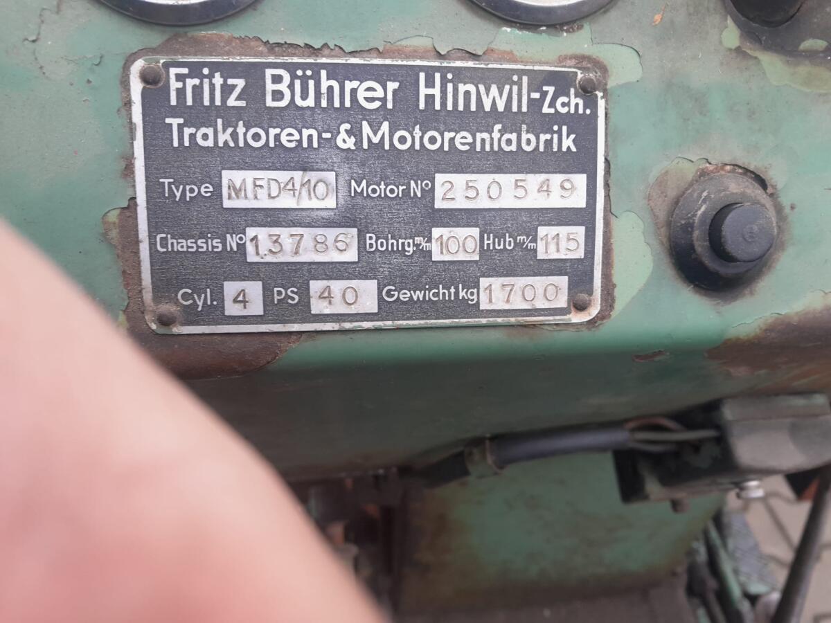 Bührer MED 4/10 MFD – Schweizer Allradtraktor 2