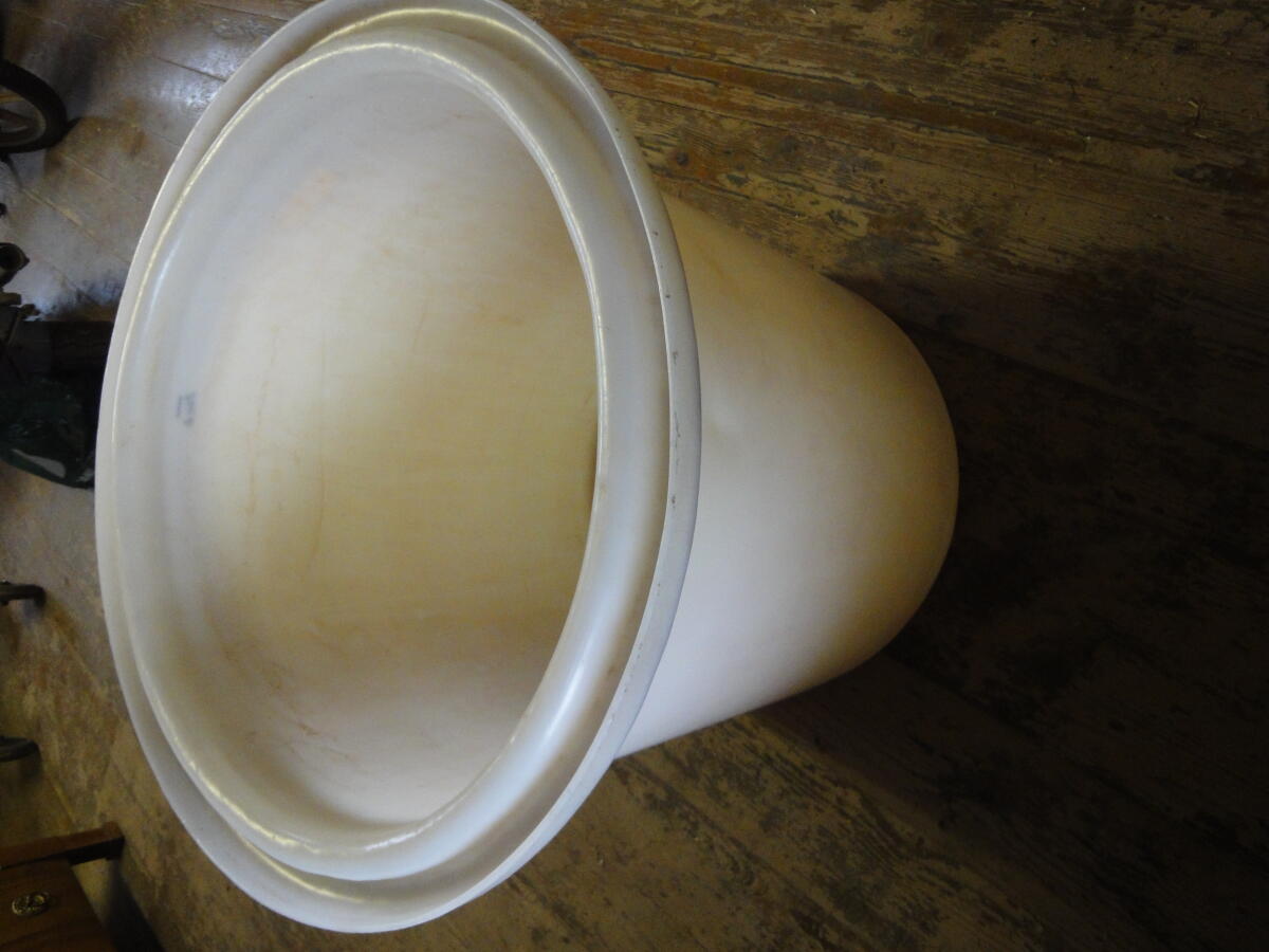 Maischefass, Kunststoff - Plastikfass, mit Wasserring 3