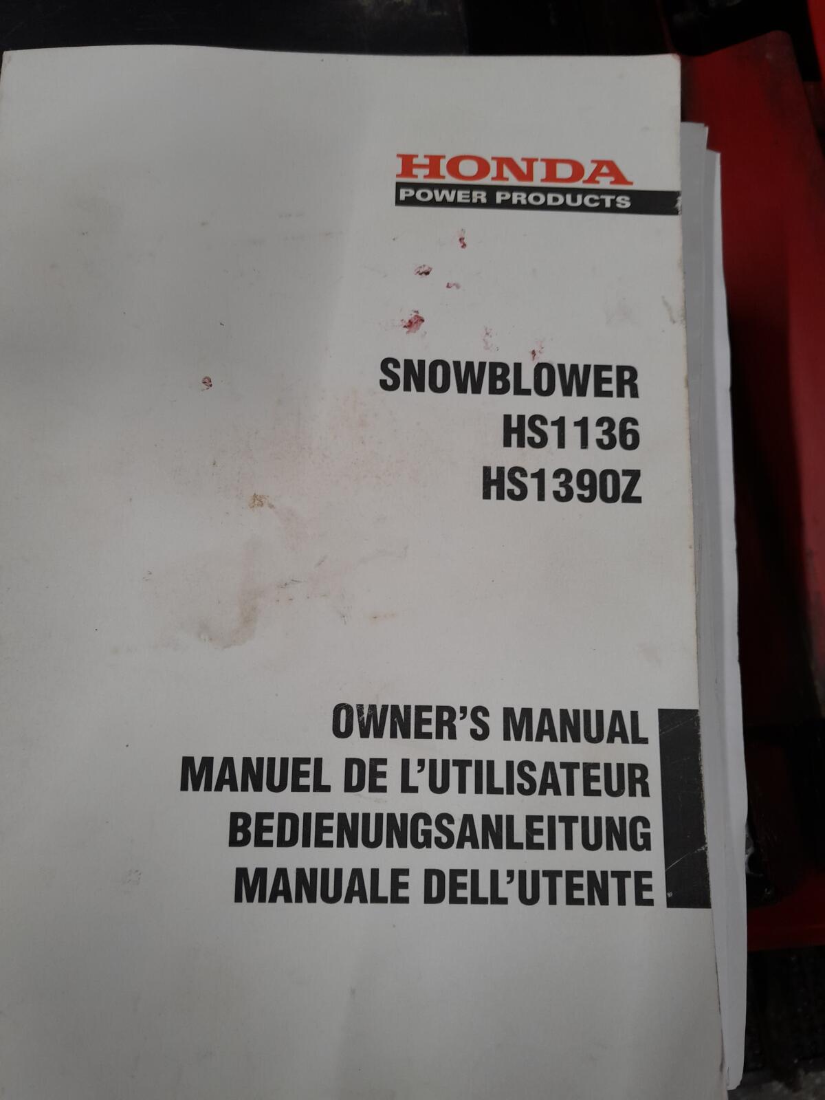 Schneefräse, Honda HS 1390 Z, Honda HS 3