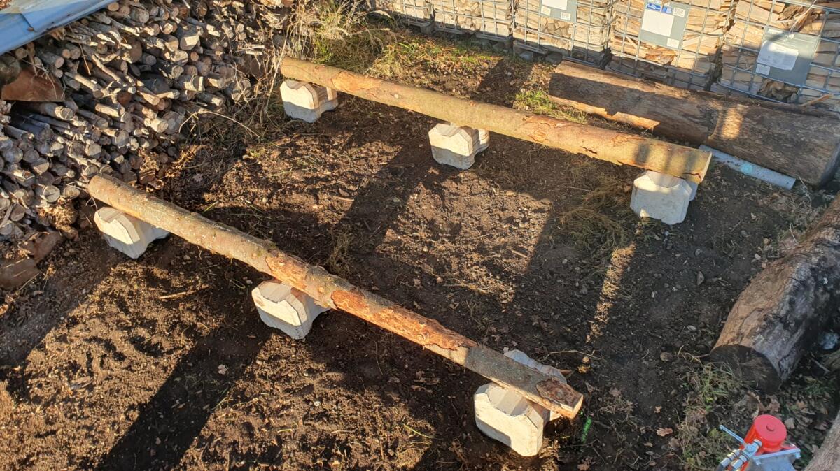 Betonunterleger, Holzunterleger, Betonsockel 2