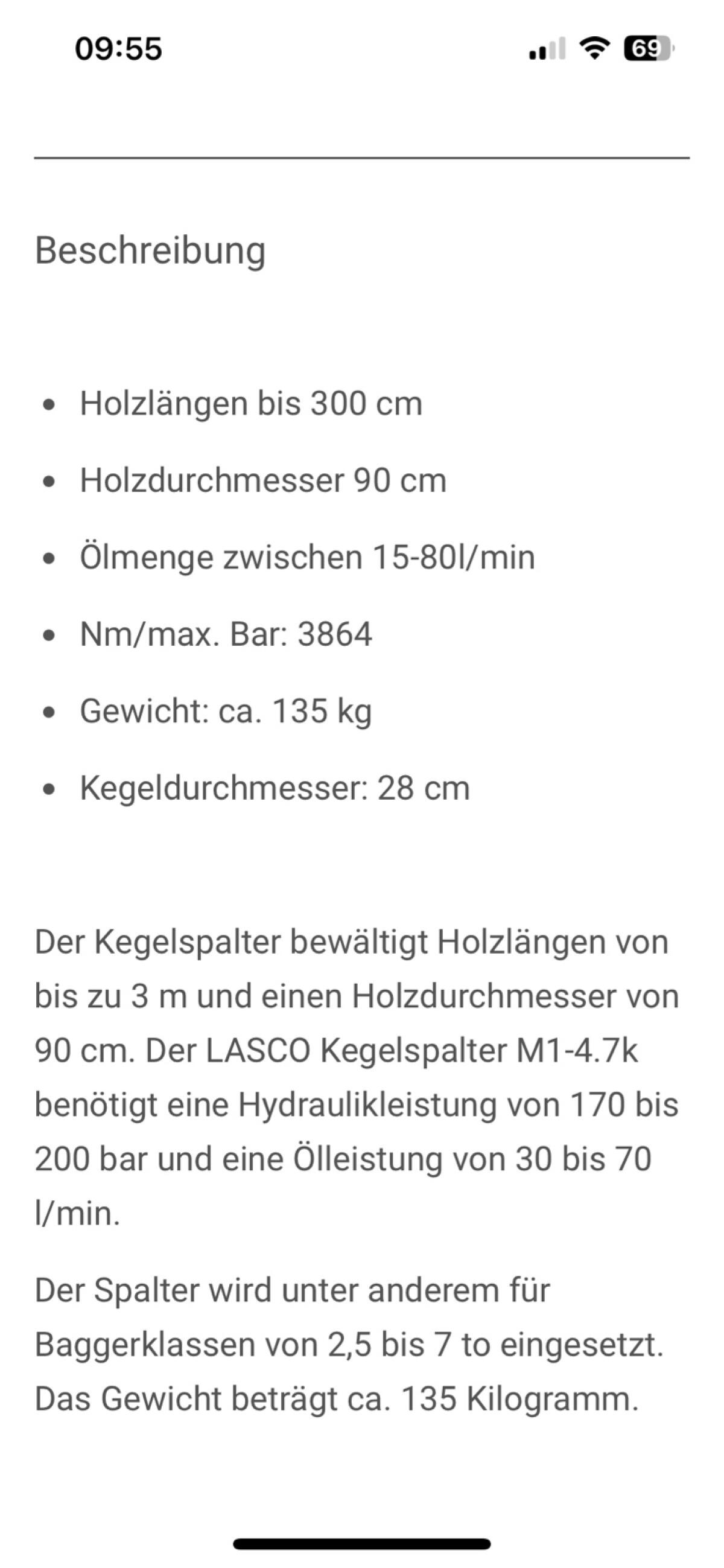 Lasco Kegelspalter 2