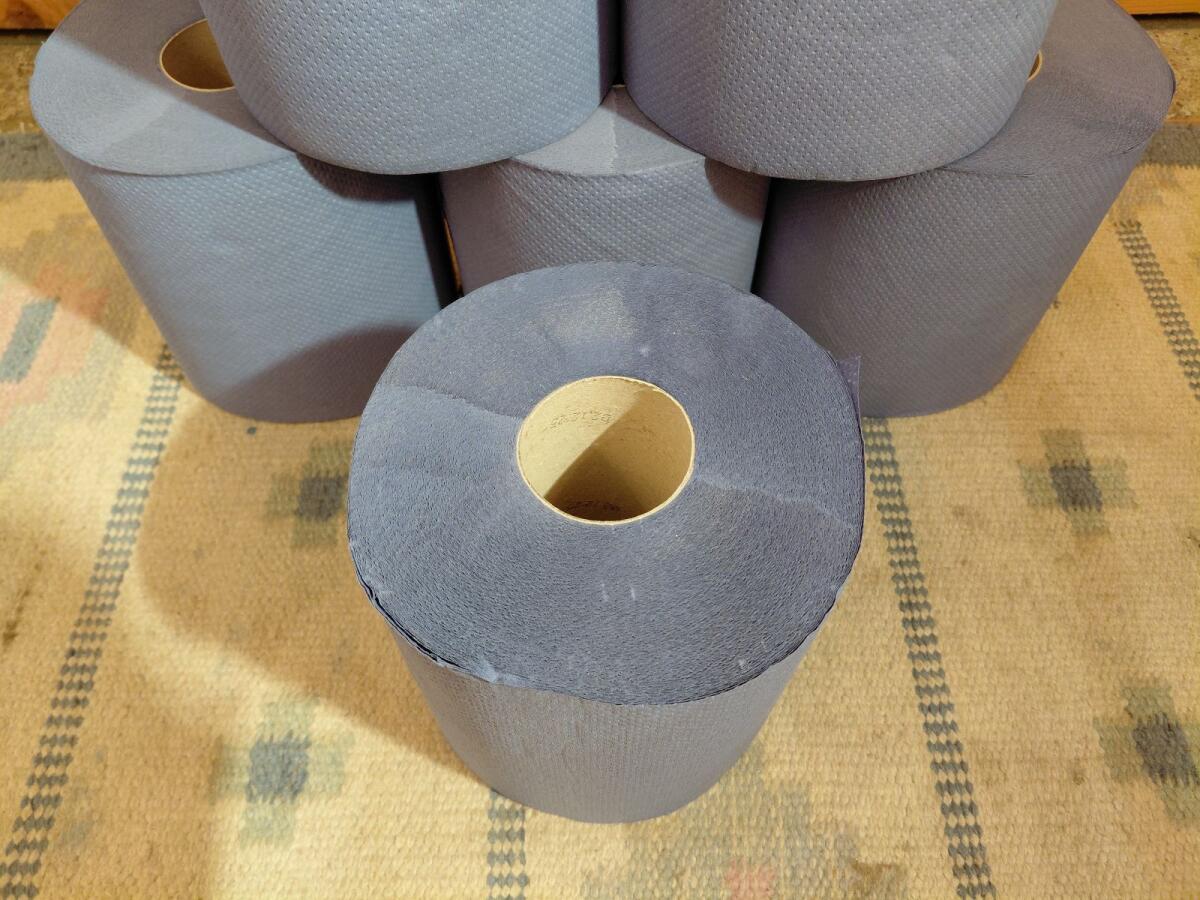 Putzpapier Blau, Werkstattpapier, Servicepapier 3