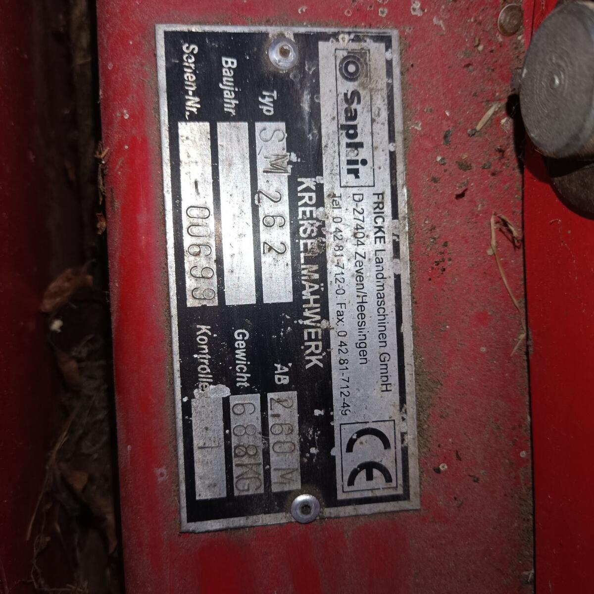 Scheibenmähwerk Saphir Heckmähwerk 3