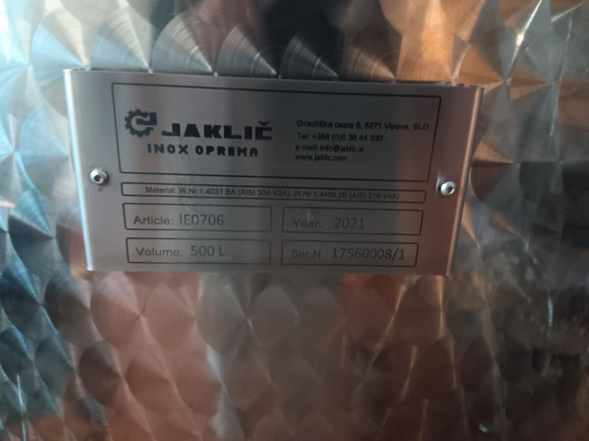 Edelstahl Immervolltank 500 l 3