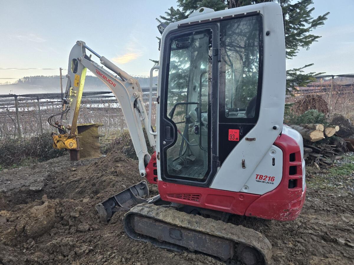 Takeuchi TB216 mit Powertilt 2