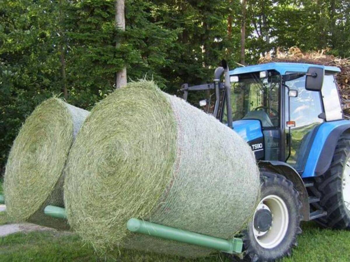 Rundballen und Kleinballen mit Warmluft belüftet 3