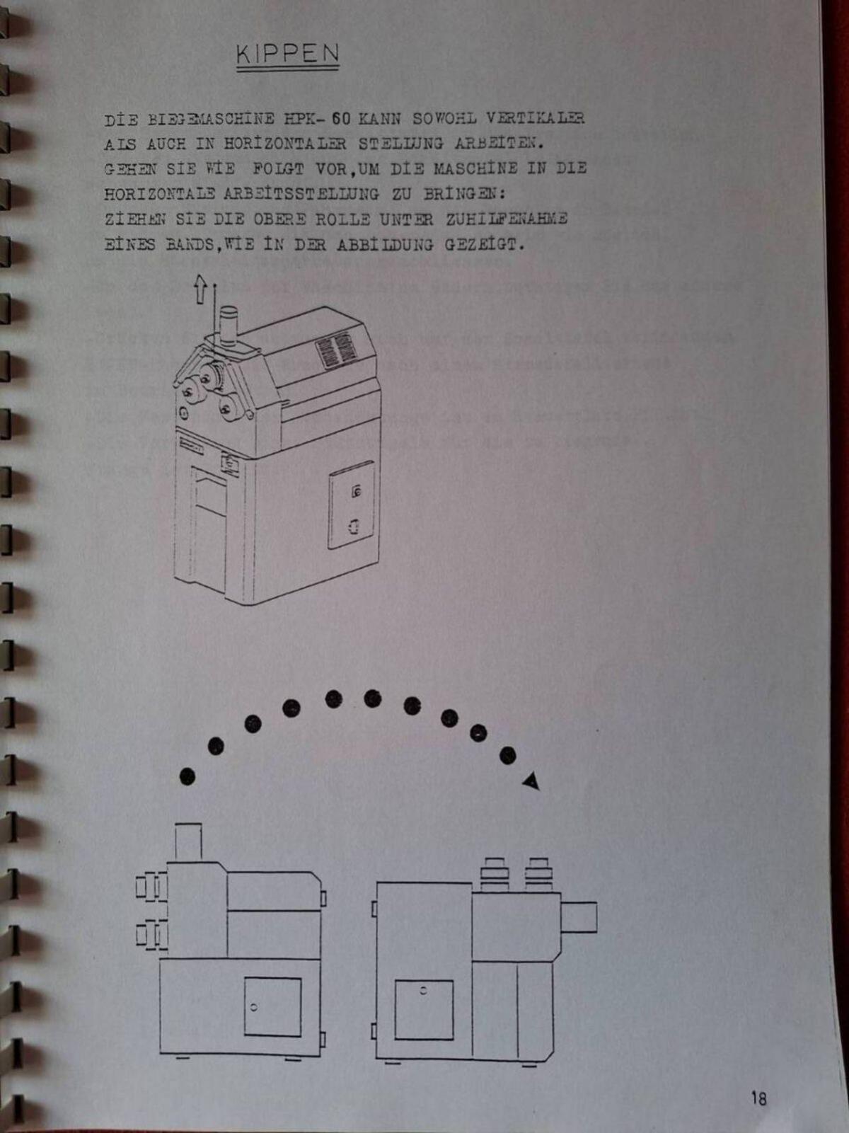 Profilbiegemaschine SAHINLER HPK 60 3