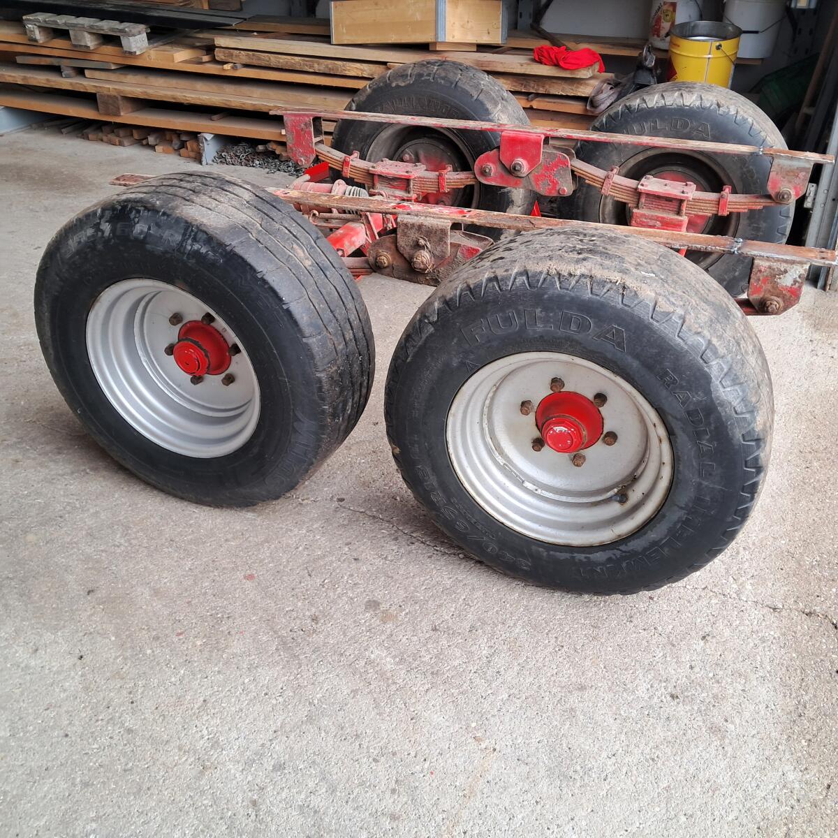 Tandemachse mit Kompletträder 3