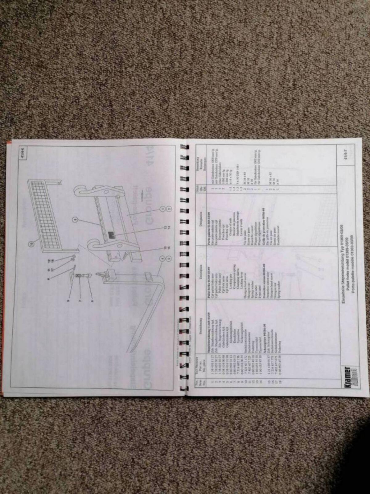 Kramer, Bedienungsanleitung, Ersatzteile 3