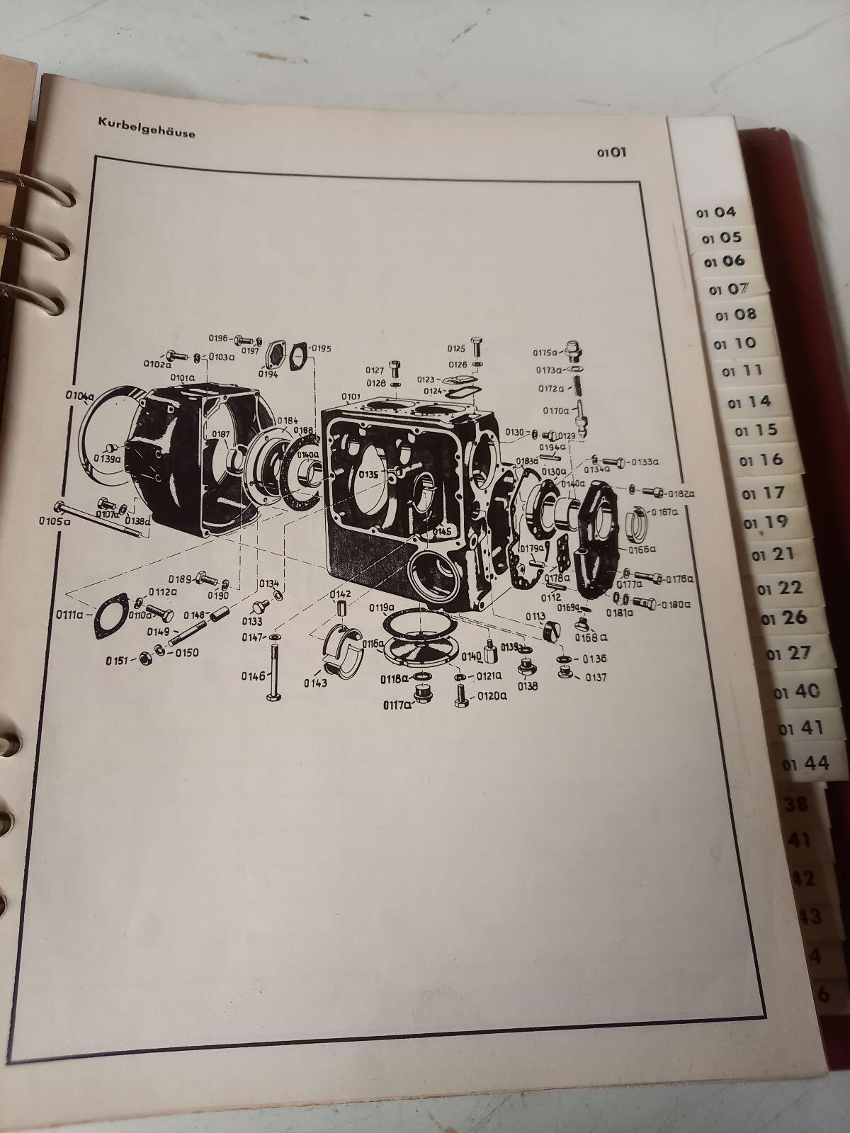 Deutz D25 Teile Nummern Buch 3